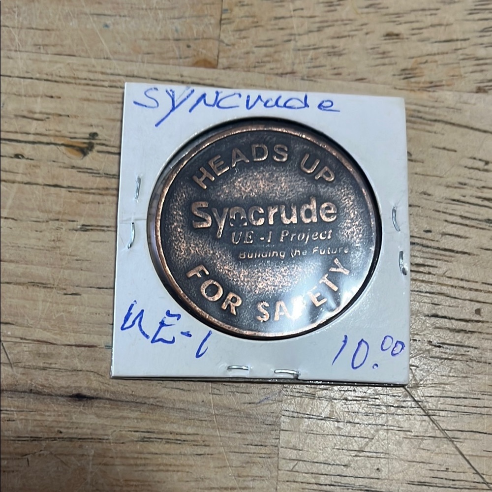 Syncrude “Heads Up For Safety” token